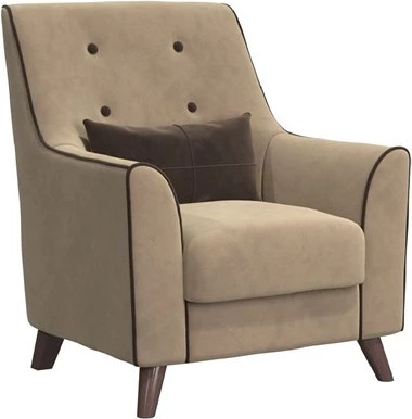 Изображение товара Кресло мягкое Bravo Мебель Далас Стандарт 3 вариант (латте/капучино)