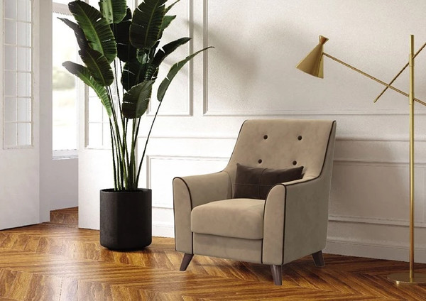 Изображение товара Кресло мягкое Bravo Мебель Далас Стандарт 3 вариант (латте/капучино)