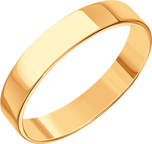 Изображение товара Кольцо обручальное из красного золота 7 КАРАТ П7302-003К145 (р.19)