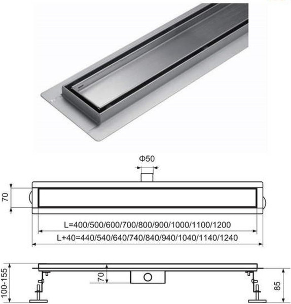 Изображение товара Трап для душа Tim BAD454002