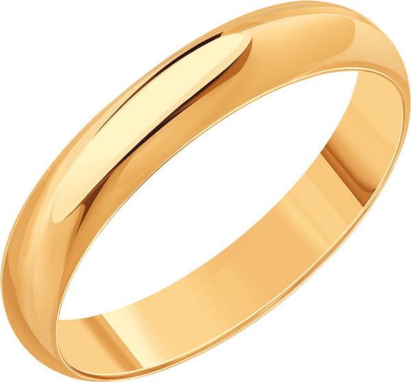 Изображение товара Кольцо обручальное из красного золота 7 КАРАТ П7302-002К144 (р.21.5)