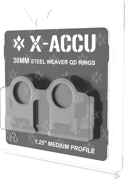 Изображение товара Комплект колец для прицела Vector Optics Steel Weaver QD Rings 1.25in Medium Profile / XASR-SQ12