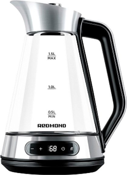 Изображение товара Электрочайник Redmond KG222 (стекло/сталь)