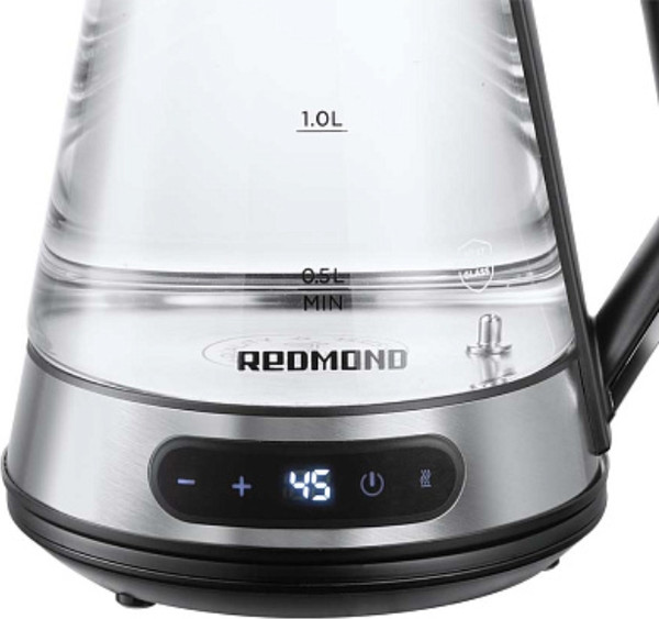 Изображение товара Электрочайник Redmond KG222 (стекло/сталь)