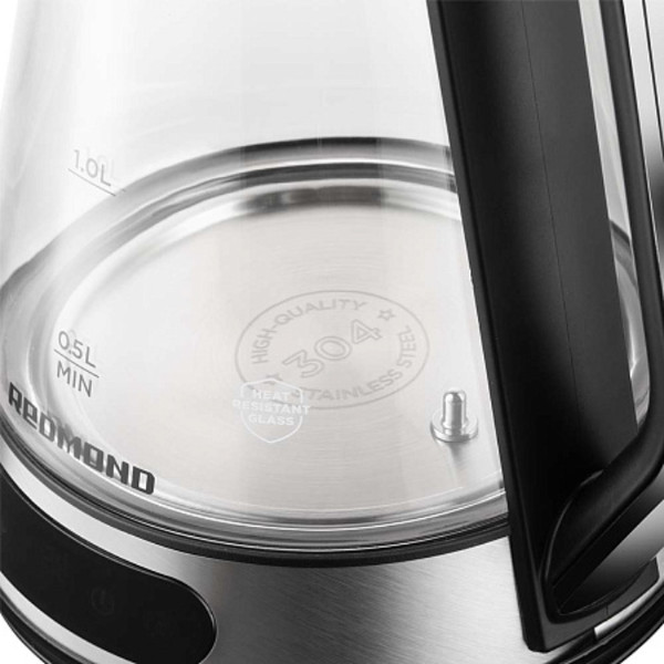 Изображение товара Электрочайник Redmond KG222 (стекло/сталь)