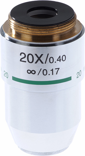 Изображение товара Объектив для микроскопа Микромед 20x/0.4 SP беск/0.17 / 10588