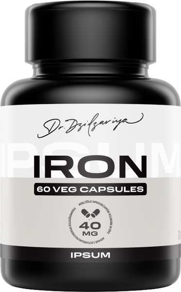 Изображение товара Витаминно-минеральный комплекс IPSUM Iron (60 капсул, 40мг)