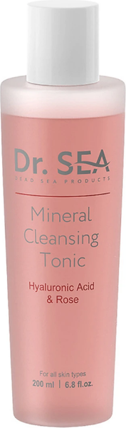 Изображение товара Тоник для лица Dr. Sea Минеральный очищающий с гиалуроновой кислотой и экстрактом розы (200мл)