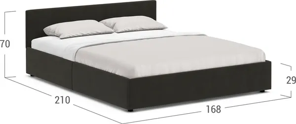 Изображение товара Двуспальная кровать Moon Family 1250 / MF009903