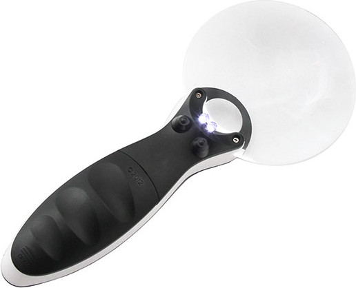 Изображение товара Лупа ручная Veber G-288-090 3x/6x LED подсветка / 31713