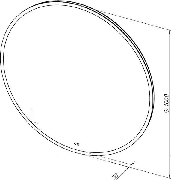 Изображение товара Зеркало Aquanet Арт D 1000 LED RGB / 334364