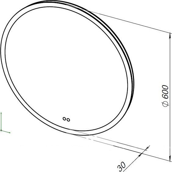 Изображение товара Зеркало Aquanet Арт D 600 LED RGB / 336635