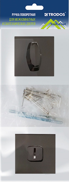 Изображение товара Ручка дверная Trodos BK серия 03 Slim (черный никель)
