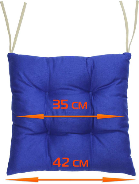 Изображение товара Подушка на стул MATEX Simplex / 32-717 (голубой)