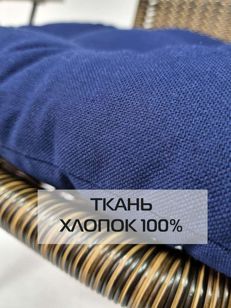 Изображение товара Подушка на стул MATEX Simplex / 32-724 (темно-синий)
