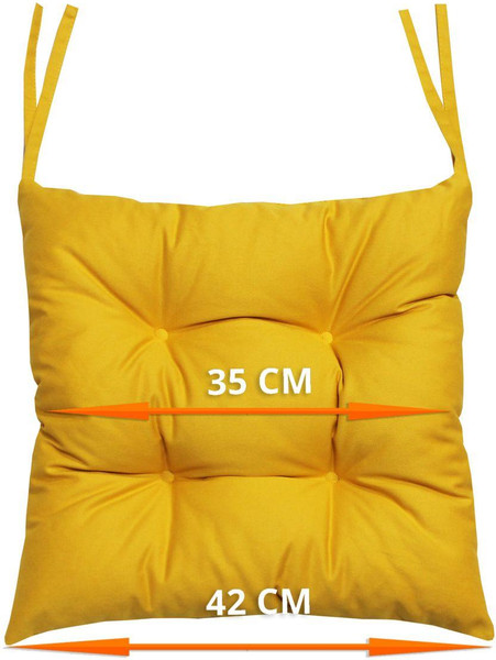 Изображение товара Подушка на стул MATEX Simplex / 28-598 (лимонный)