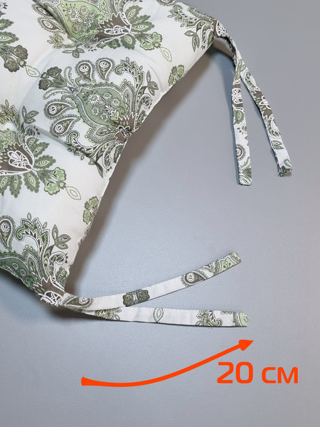 Изображение товара Подушка на стул MATEX Homely / 31-376 (белый/зеленый)