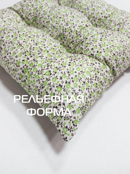Изображение товара Подушка на стул MATEX Homely / 31-406 (молочный/зеленый)
