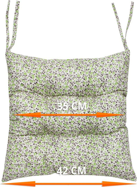 Изображение товара Подушка на стул MATEX Homely / 31-406 (молочный/зеленый)