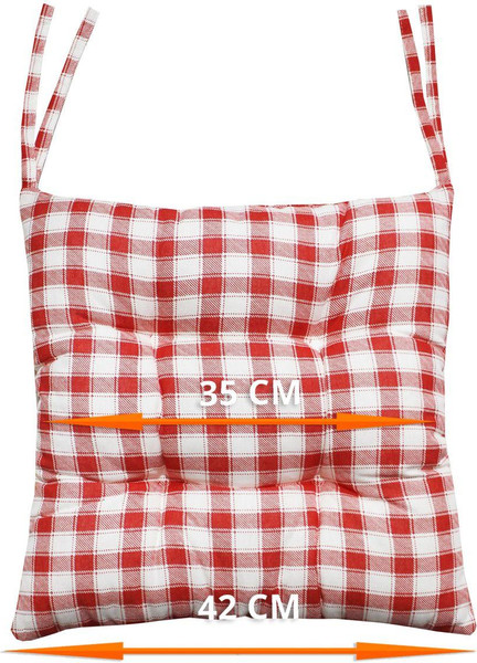 Изображение товара Подушка на стул MATEX Homely / 29-755 (красный/белый)