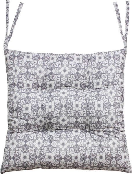 Изображение товара Подушка на стул MATEX Homely. Узор на коричневом / 19-497 (белый/светло-коричневый)