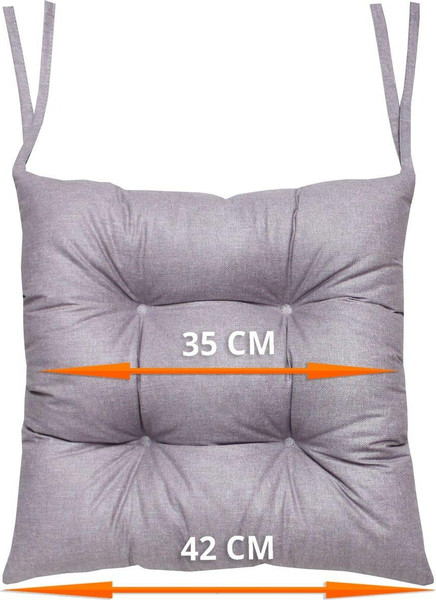 Изображение товара Подушка на стул MATEX Homely. Вязание / 31-550 (светло-серый)