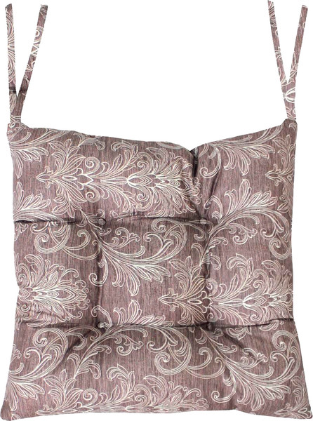 Изображение товара Подушка на стул MATEX Homely. Узоры на коричневом / 31-451 (темно-коричневый)