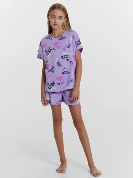 Изображение товара Пижама детская Mark Formelle 567727 (р.122-60, граффити на лаванде)