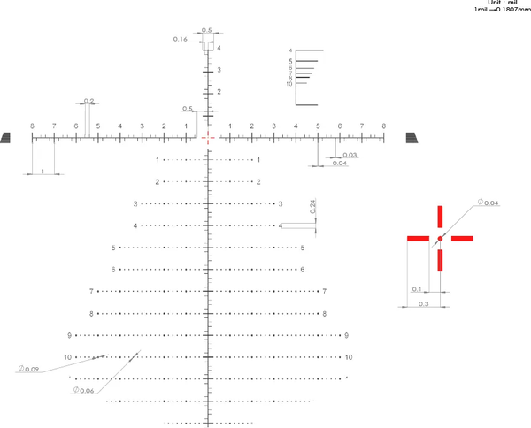 Изображение товара Оптический прицел Mewlite 4-24x56 FFP 34мм IR / 61003
