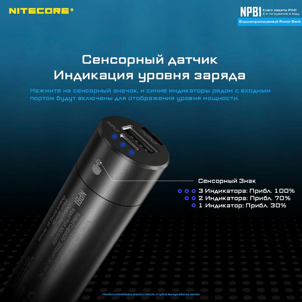 Изображение товара Портативное зарядное устройство Nitecore NPB1