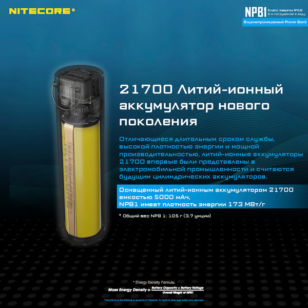Изображение товара Портативное зарядное устройство Nitecore NPB1