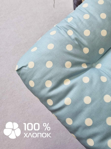 Изображение товара Подушка на стул MATEX Printed / 43-850 (голубой/белый)