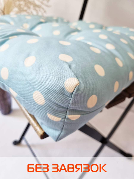 Изображение товара Подушка на стул MATEX Printed / 43-850 (голубой/белый)