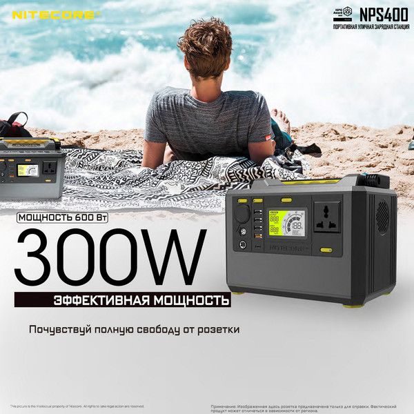 Изображение товара Портативная зарядная станция Nitecore NPS400