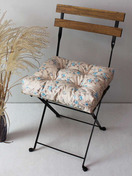 Изображение товара Подушка на стул MATEX Printed / 43-881 (голубой/бежевый)