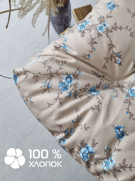 Изображение товара Подушка на стул MATEX Printed / 43-881 (голубой/бежевый)