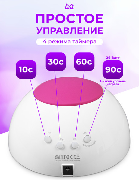 Изображение товара UV/LED лампа для маникюра Manita Professional Sun 2C (белый)