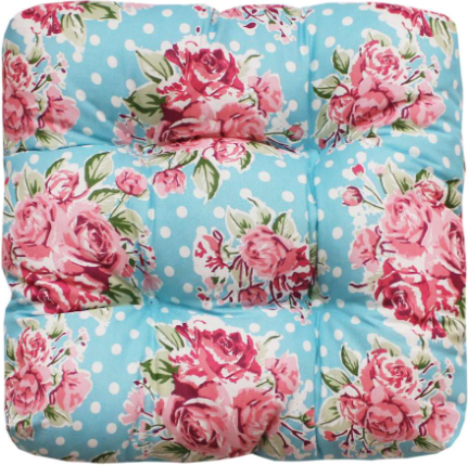 Изображение товара Подушка на стул MATEX Printed / 43-898 (голубой/бордовый)