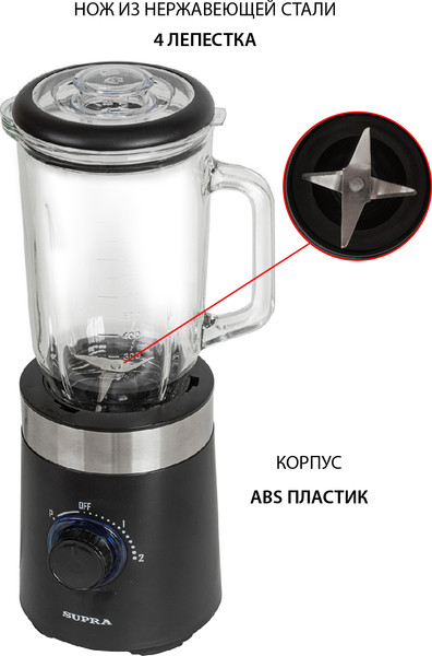 Изображение товара Блендер стационарный Supra BLS-551
