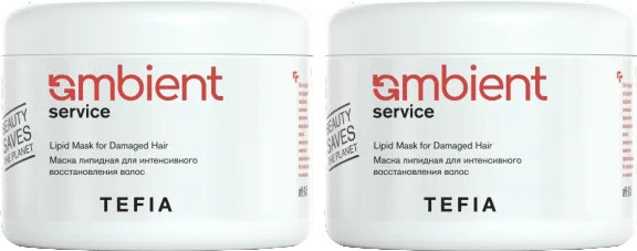 Изображение товара Маска для волос Tefia Service Липидная для интенсивного восстановления волос (2x500мл)