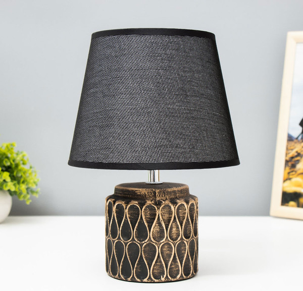 Изображение товара Прикроватная лампа Risalux 32166/1 / 4738490 (черный с золотой патиной)