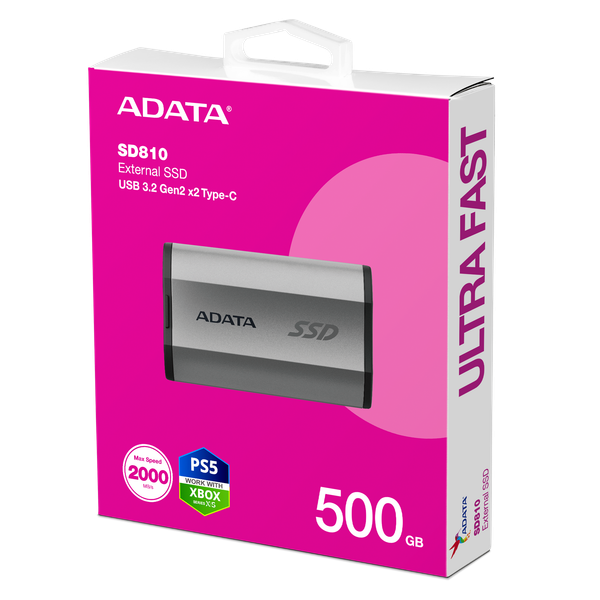 Изображение товара Внешний жесткий диск A-data USB-C 500GB (SD810-500G-CSG)