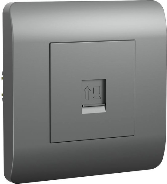 Изображение товара Розетка Chint NEW3-E RJ45 / 431417 (серебристый)