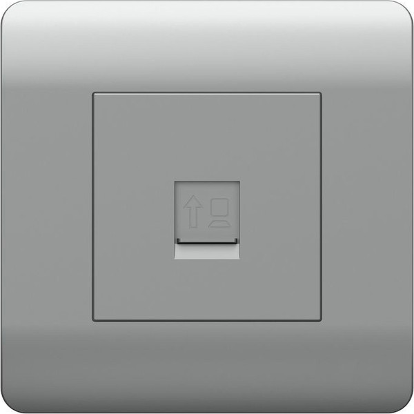 Изображение товара Розетка Chint NEW3-E RJ45 / 431417 (серебристый)