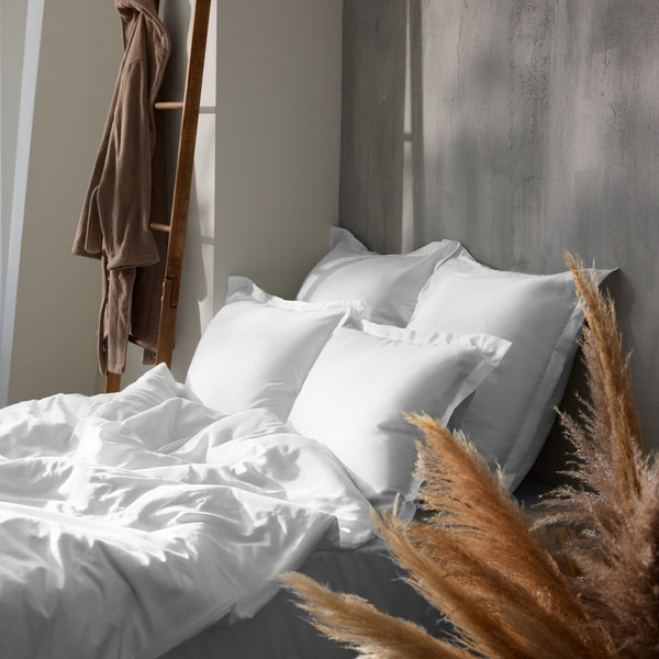 Изображение товара Пододеяльник Sima-Land Home Tencel 180x220 / 10285331 (белый)