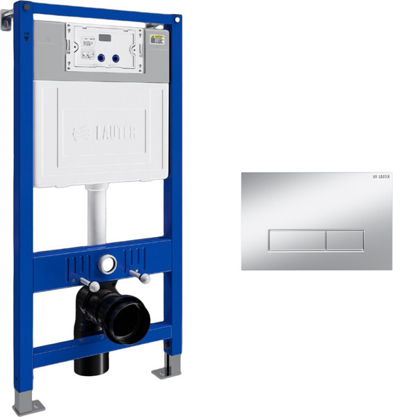 Изображение товара Инсталляция для унитаза Lauter 21901001 с кнопкой 219703HD (сатин)