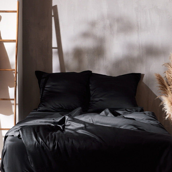 Изображение товара Пододеяльник Sima-Land Home Tencel 200x220 / 10285375 (черный)