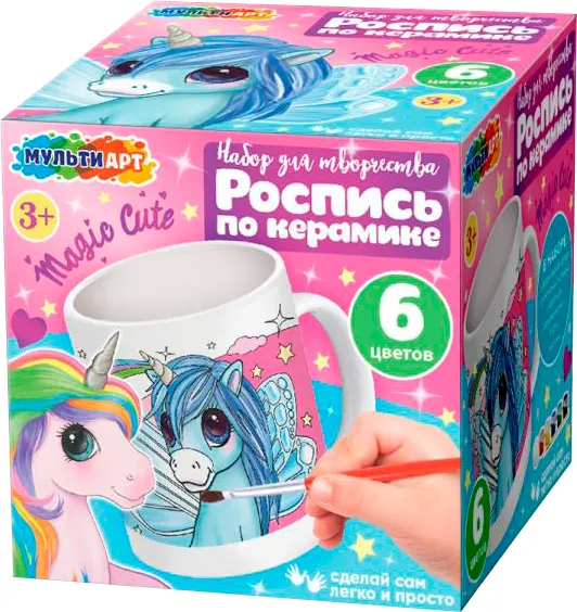 Изображение товара Набор для творчества MultiArt Кружка для роспис Единороги / MUG-UNICI
