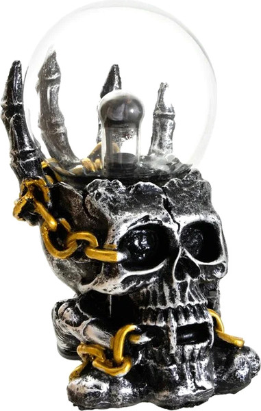 Изображение товара Декоративное освещение Risalux Плазменный шар Череп с цепью 1379705