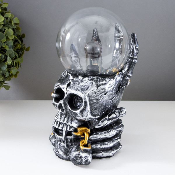 Изображение товара Декоративное освещение Risalux Плазменный шар Череп с цепью 1379705